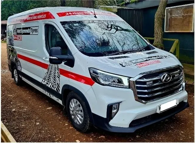 The Matt Symonds Tyres mobile tyre fitting van